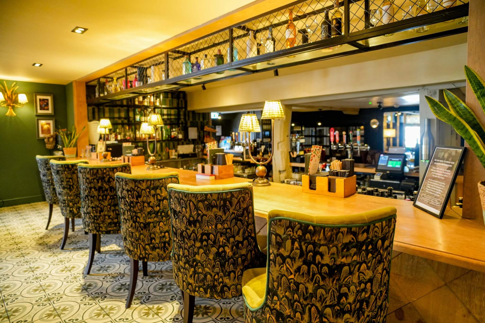 The George Hotel Amesbury Dining in the bar scaled